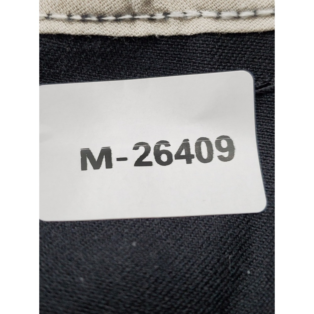Dickies Men Pants 32X34 Black Chino Twill Slim Straight Button 32" Inseam - Picture 2 of 13